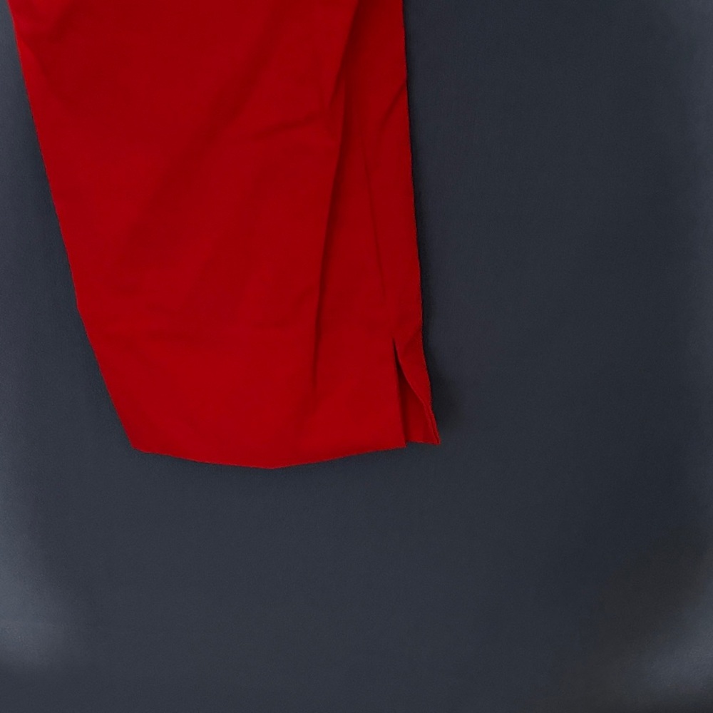Carolina Belle Vibrant Red Ankle Ponte Pants - Picture 3 of 5